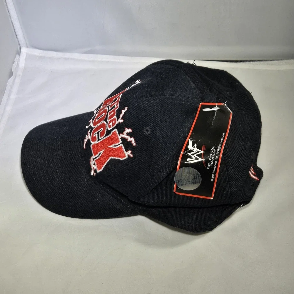 Dwayne The Rock‎ Johnson WWF WWE The Great One Snapback Hat Black VTG 90s NWT
